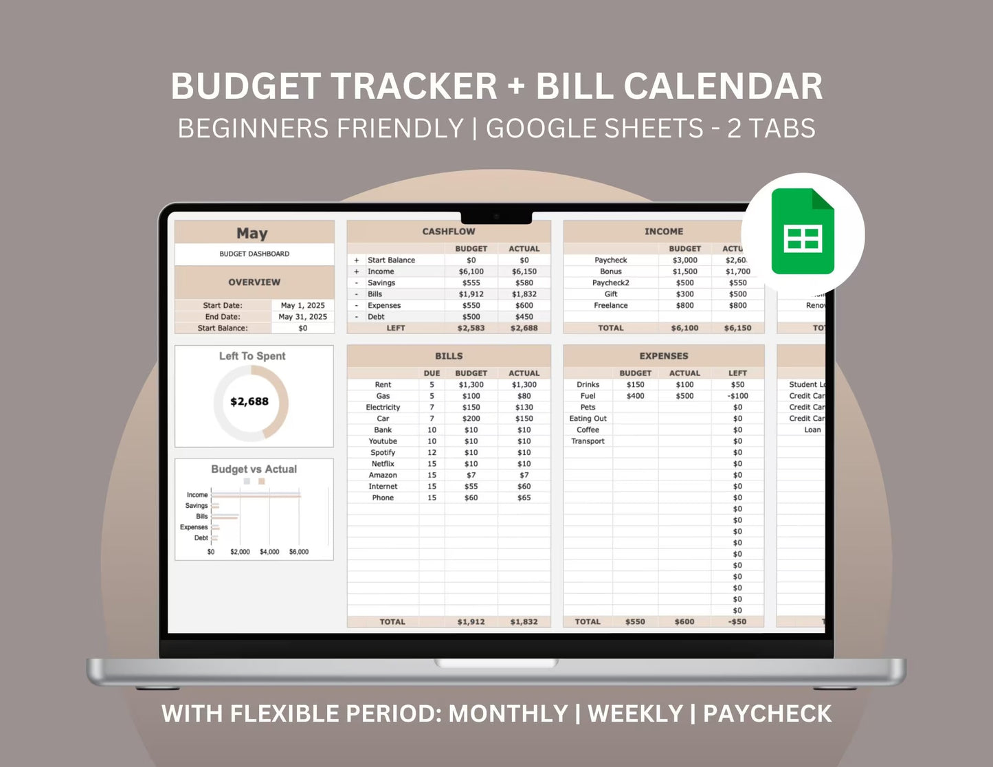 Google Sheets Budget Planner