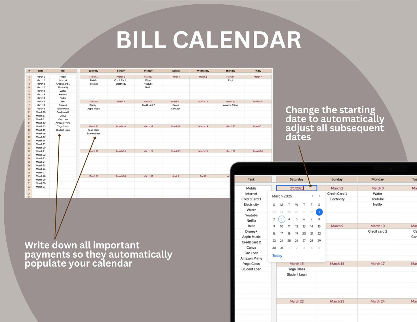 Google Sheets Budget Planner