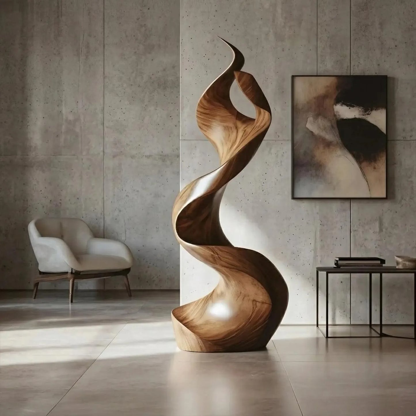 Rustic Wooden Sculpture Large Gift